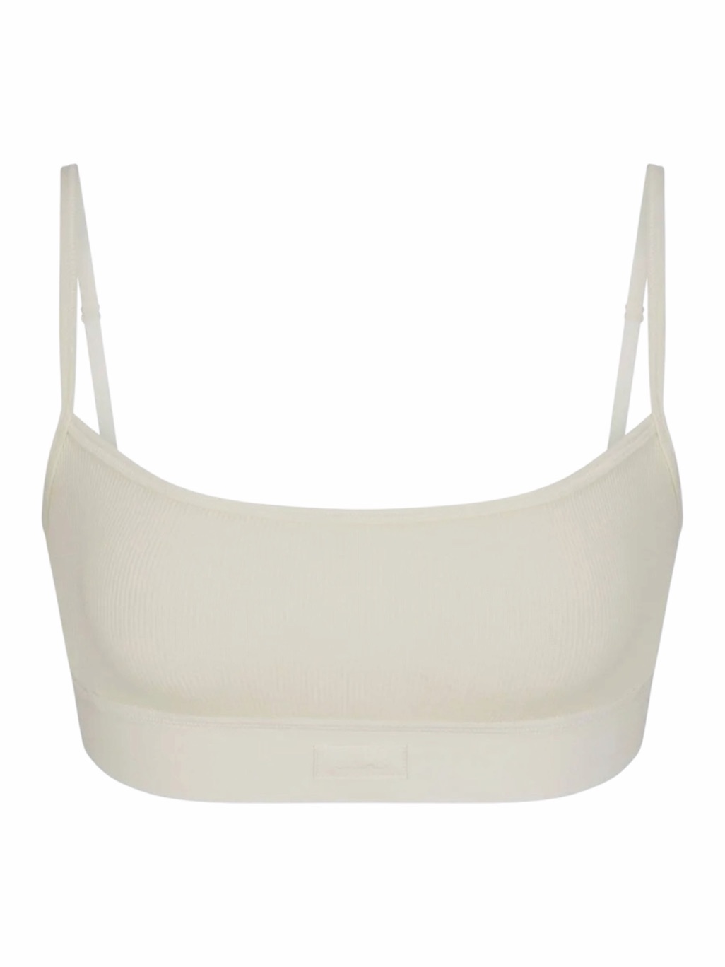 Nwt Skims Cotton Rib Scoop Bralette